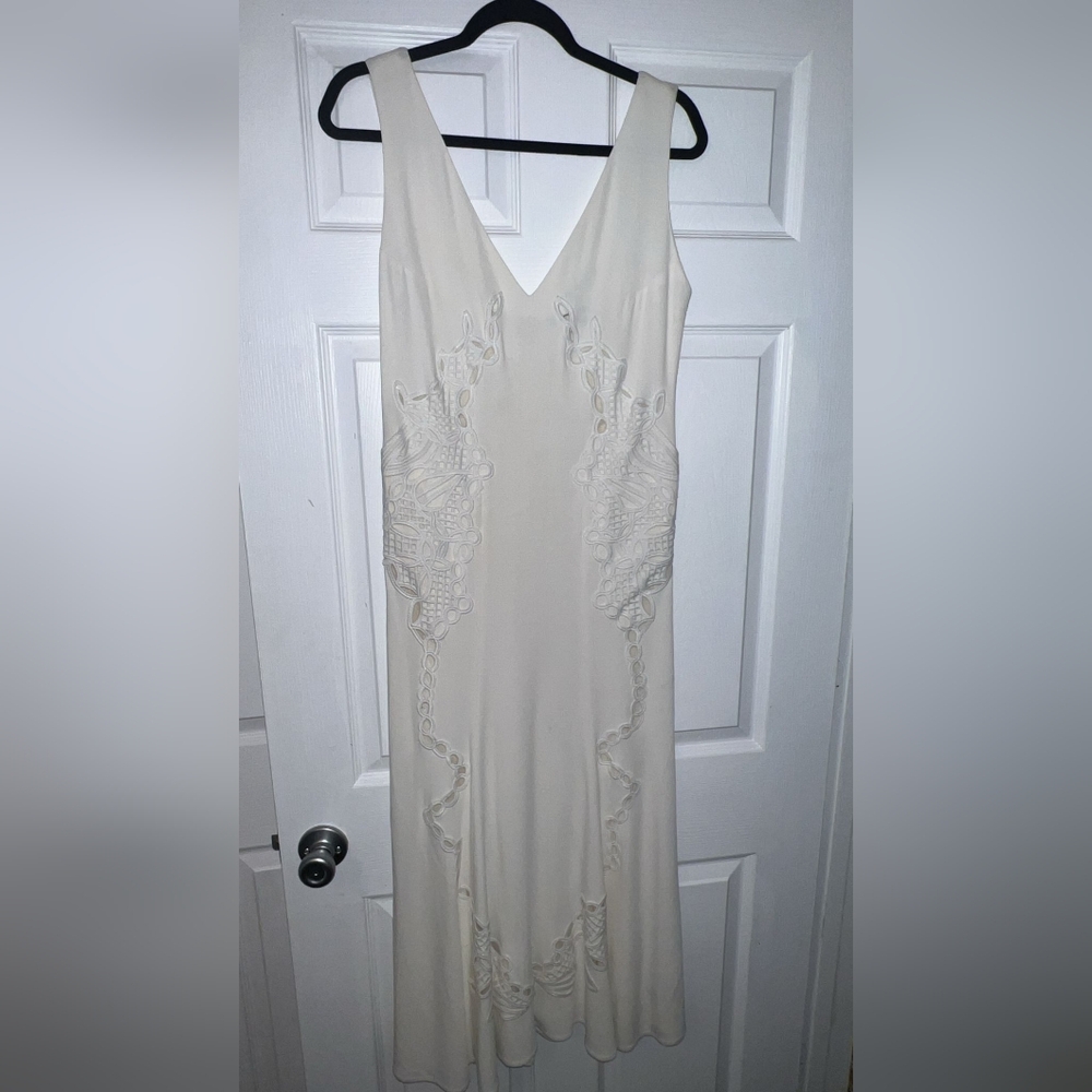 Jonathan Simkhai Cream Lace Midi Dress
